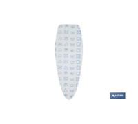Funda tabla planchar algodón 135x53 simbolos lavar