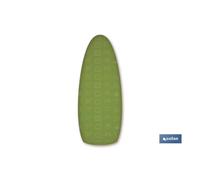 Funda tabla planchar algodon 140x60 iconos lavado verde