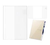 Funda transparente para agenda A5, compatible con Hobonichi Techo Cousin 2026 A5, compatible con Midori A5, protector para cuadernos Stalogy (paquete de 1)