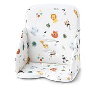 Funda trona universal - cojin para de tronas fundo silla para niños y niñas comer Cojín para silla Hauck y Stokke infantil con revestimiento impermeable y estable Safari