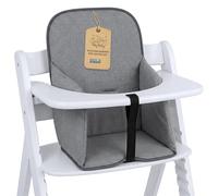 Funda trona universal - cojin para de tronas fundo silla para niños y niñas comer Cojín para silla Hauck y Stokke infantil con revestimiento impermeable y estable Gris