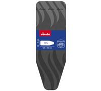 Funda Vileda Total Reflect Ultimate, Planchado rápido, Fácil Ajuste | Elegante diseño en negro, Compatible con tablas medianas y grandes (120-130 cm x 38-45 cm), fácil de instalar.