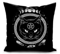 Fundas Cojines 40x40 Nemesis Now Brujas Figuras Decorativas Gato Negro gotico Cojines Sofa Salon Regalo Mujer Funda cojin 40 x 40 cm almofadas Dormitorio Decoracion hogar