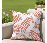 Fundas Cojines 45x45 cm Rosa Cojines Sofa Juego De 1 Exterior Impermeable Funda Cojin Beige Lino Cushion Covers con Cremallera Invisible, Modernas Decorativos Jardin Terraza Patio Silla 2h-170