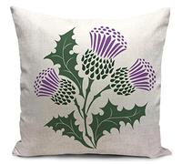 Fundas Cojines 45x45 la Flor de Escocia Thistle Cojines Sofa Decorativos Salon Regalo Mujer Funda cojin 40 x 40 almofadas Dormitorio terraza Decoracion hogar