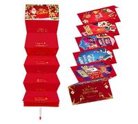 Fundas de dinero navideñas: sobres de dinero premium, bolsas de regalo temáticas, diseños decorativos reutilizables de Navidad, ideales para regalos de dinero, pequeños regalos, niños, fiestas de