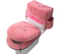 Fundas de Tapa de Váter para Baño 3 Piezas Alfombrilla Universal Con