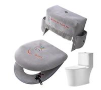 Fundas de Tapa de Váter para Baño 3 Piezas Alfombrilla Universal Suave y