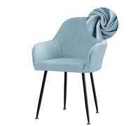 Fundas Elásticas para Sillas de Comedor Fundas de Terciopelo con Respaldo Curvo y Reposabrazos Funda para Sillón Giratorio de Tocador Extraíble y Lavable para Comedor Boda Fiesta Hotel