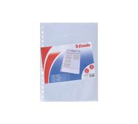 Fundas folio multitaladro Esselte Quality de alta calidad - Disponible en packs de 10 y 50 unidades - 30% de plástico reciclado - tipo piel de naranja - ideal para archivo - modelo 46134