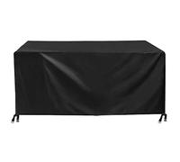 Fundas impermeables para mesa de jardín, 150 x 130 x 95 cm, tela de buey 420D, resistente al desgarro, resistente al viento, protección de piel para exteriores, fundas de piel impermeables para una