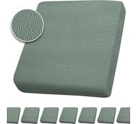 Fundas para cojines de sofá al aire libre, fundas para cojines de Patio, fundas elásticas para sofá de Patio, fundas de repuesto impermeables Negro