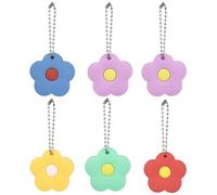Fundas para Llaves de Casa Flores, 6 Piezas de Silicona Varios estilos | Diseño Pétalo Grande, Formato Portátil, Cubiertas Protectoras para Llaves Domésticas Estilo Aleatorio