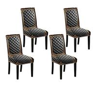 Fundas Para Sillas De Comedor 4 Piezas Decoración Estética Barroca Vintage | Asiento Comedor Hogar salón cocina dormitorio apartamento interior y exterior fiesta boda y Navidad
