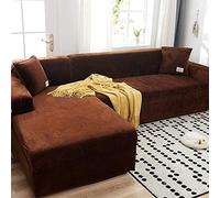 Fundas para Sofás Chaise Longue Elásticas, Funda Cubre Sofá de Sofá Rinconera Forma de L, Protector para Sofá de Terciopelo Esquinero Derecho Izquierda