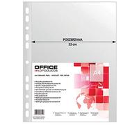 Fundas perforadas para productos de oficina PP A4 Orange Peel 90 micras 50 piezas/archivo de documentos/tipo cáscara de naranja/borde reforzado/material-PP/color-transparente/formato -A4/grosor