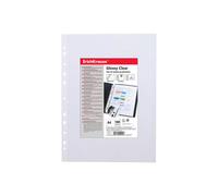 Fundas polipropileno marca ERICHKRAUSE modelo Erichkrause Pack de 100 Fundas Protectoras Glossy Clear - 60cm - A4 - Transparente