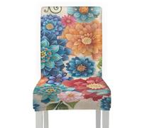 Fundas Sillas Comedor Elasticas Azul Beige Naranja Funda Silla Pack de 4