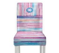 Fundas Sillas Comedor Elasticas Círculo Azul Rosa Funda Silla Pack de 6