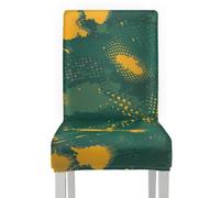 Fundas Sillas Comedor Elasticas Naranja Retro Verde Funda Silla Pack de 4