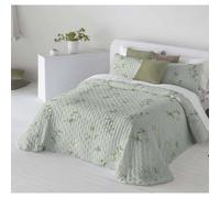FUNDECO Colcha Bouti Angi estampada reversible de 150 cm Green