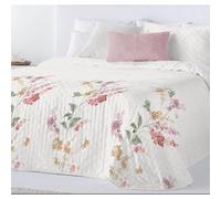 Fundeco Edredón Colcha bouti Modelo Leya Reversible para Primavera Verano Bed 180cm