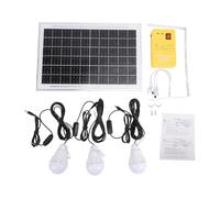 Funien Kit de Generador Solar Estación de Energía Solar Portátil Energía Al Aire Libre 6000 MAh Silicio Monocristalino Cable Carga USB Cargador CA con 3 Bom