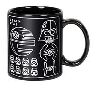 Funko Taza Gigante Star Wars Han Solo y Vader - 590 ml - Cerámica - Diseño Épico con Halcón Milenario y Estrella de la Muerte Disney - Edición Coleccionista George Lucas Guerra de las Galaxias