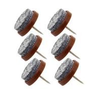FUNNETOYU Almohadillas y Redondas de Fieltro Marrón 40 para Muebles con Mejor Agarre Residuo de Pegamento, Protectores para Patas de Sofás y Armarios Patas de Sofás Armarios