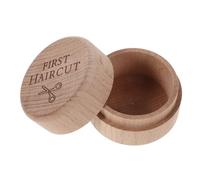 FUNNETOYU Caja de Recuerdos para Bebés de Madera Caja de Almacenamiento para Dientes de Contenedor para Guardar el Primer Corte de Pelo para Registro de Regalos de Shower