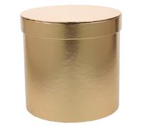FUNNETOYU Caja Redonda para Flores y Ramos Pequeños, Material Papel Cartón, Diseño Brillante y Elegante para Regalos a Amigos o Madres