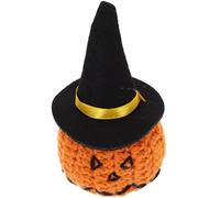 FUNNETOYU Muñeca Pequeña de Calabaza de Halloween de Felpa Naranja, Ambiente Festivo Decorativo, Adecuada para Centros de Mesa y Adornos de Escritorio