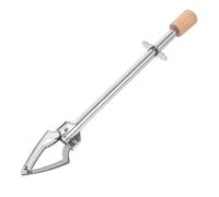 FUNNETOYU Pinzas Multifuncionales para Alimentos de Acero Inoxidable, Pinzas de Hielo Diseño Triangular Antideslizante, Tamaño Mini, para Barbacoa, Buffet y Cocina Doméstica