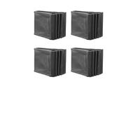 FUNNETOYU Protector de Pies de Escalera Plegables de Pvc Negro, 4 Piezas Antideslizantes y Resistentes a Altas Temperaturas para Proteger Suelos