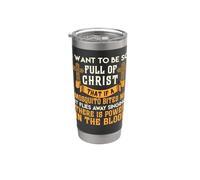 Funny Christian Religious Servant of God Faithful Jesus Vaso térmico de acero inoxidable de doble pared