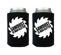 Funny Dad Gift Sawdust is Man Glitter - Botella plegable para cerveza, 2 unidades