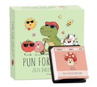 Funny Desk Calendars, Pun A Day Calendar 2026, Daily Tear Off Calendar 2026 with 365 New Puns & Jokes for Friends, Family, Coworkers
