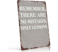 Funny Growth Quote Tin Sign for Home Office Wall 8 X 12 in Lightweight easy to hang aluminum plaque that sparks conversation in room of the house