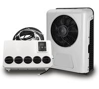 FUNNYBSG Aire acondicionado para caravana de 12 V CC, aire acondicionado para cabina de camión eléctrico de energía dividida por unidad CA para caravana, EAC1009.12.W, blanco