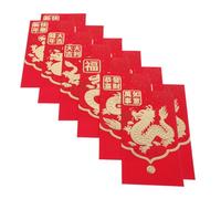FUNOMOCYA 30 Piezas Sobres Rojos de Papel para Año Dragón Paquete de Dinero Suerte Bolsas de Festival para Regalos y Celebraciones