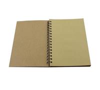 FUNOMOCYA Cuaderno Espiral Vintage de Papel Kraft A5 Ligero y Fácil de Arrancar, Adecuado para Dibujo y Oficina, Diseño Simple para Estudiantes