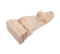FUNOMOCYA Ménsula de Pared Aplique de Madera Tallada, Estilo Europeo, Beige, Instalación Sencilla, Detalles Tallados, para Gabinetes y Hoteles