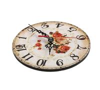 FUNOMOCYA Reloj de Sobremesa Silencioso de Madera Vintage para Adorno del Hogar Diseño Clásico Sonido Suave, Adecuado para Dormitorio y Mesa de Cocina