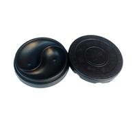 FUNOMOCYA Tintero Tradicional de 4 Pulgadas con Cubierta, Barra de Tinta Tradicional de Abs con Superficie Interna Lisa para Caligrafía y Pintura Estilo Taií