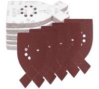 FUNSUEI Paquete de 100 hojas de lija para lijadora de ratón Black and Decker, almohadillas de lijado de grano 40/60/80/100/120 con 8 agujeros, ideal para carpintería detallada y renovación de muebles