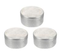 FUOYLOO 3 Cajas de Pesaje de Aluminio Redondas Portátiles Superficie Lisa para Muestreo de Suelo en Laboratorio y Enseñanza de Química