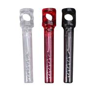 FUOYLOO 3piezas Abrebotellas Vino Multifuncional Portátil con Mango Plástico Resistente Colores Rojo Negro Transparente para Uso Doméstico