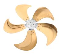 FUOYLOO Aspas de ventilador de 5 hojas, 20 pulgadas, de aluminio, con orificio de 3/8", para ventiladores de pedestal, mesa, piso y techo. Pieza para ventilador de oficina, hogar, taller