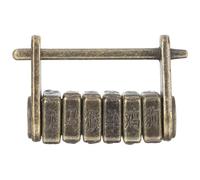 FUOYLOO Candado Retro de Combinación Diseño Portátil y Aleación de Zinc Dorado, Cerradura Clásica de Estilo Antiguo para Maleta y Armario Seguro