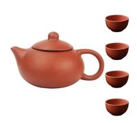 FUOYLOO Juego de Tetera de Cerámica Morada Filtro para Picnic y Hotel para Preparar Té Pu-erh Tetera Tradicional Set de 1 Unidad
